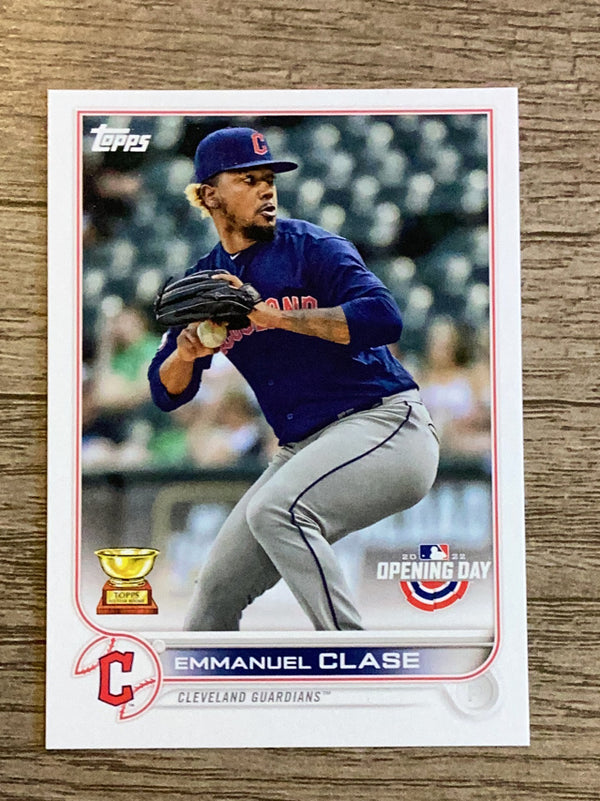 Emmanuel Clase Cleveland Guardians MLB 2022 Topps Opening Day 128 ASR
