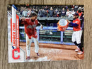 Shower Time (Jose Ramirez / Francisco Lindor) Cleveland Indians MLB 2020 Topps Update U-256 