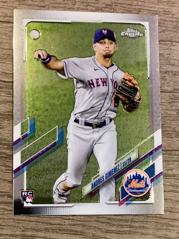 Andres Gimenez New York Mets MLB 2021 Topps Chrome 88 RC