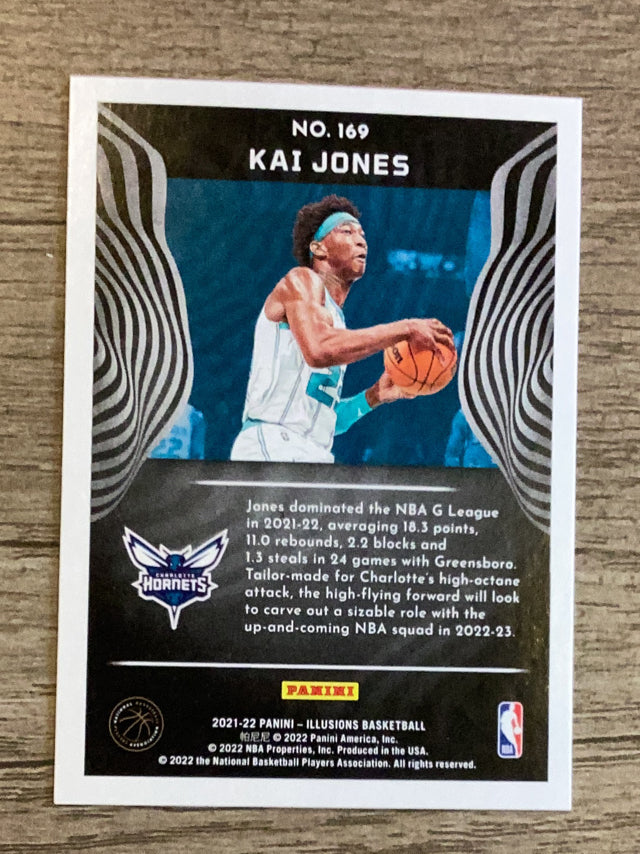 Kai Jones Charlotte Hornets NBA 2021-22 Panini Illusions 169 RC Panini
