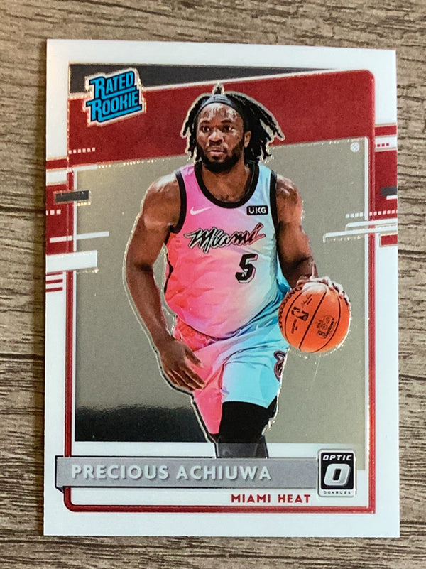Precious Achiuwa Miami Heat NBA 2020-21 Donruss Optic 170 RR, RC