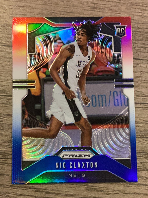 Nicolas Claxton Brooklyn Nets NBA 2019 Panini Prizm - Prizms Red White and Blue 292 