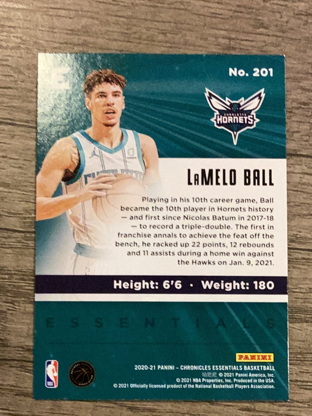 LaMelo Ball Charlotte Hornets NBA 2020-21 Panini Chronicles 201 RC Panini