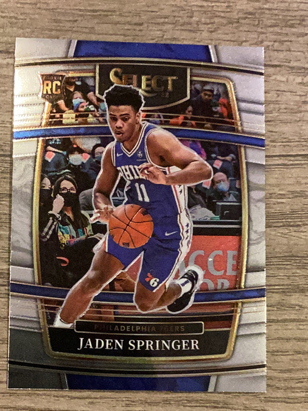 Jaden Springer Philadelphia 76ers NBA 2021-22 Panini Select 85 RC