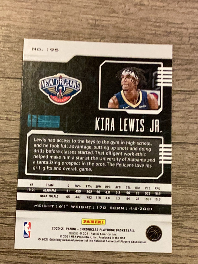 Kira Lewis Jr. New Orleans Pelicans NBA 2020-21 Panini Chronicles 195 RC Panini