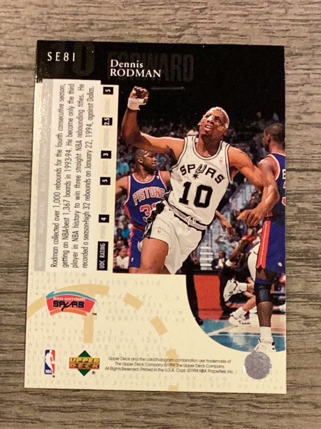 Dennis Rodman San Antonio Spurs NBA 1994 Upper Deck - Special Edition SE81 Upper Deck