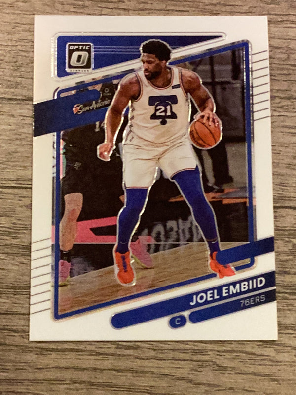 Joel Embiid Philadelphia 76ers NBA 2021-22 Donruss Optic 88 