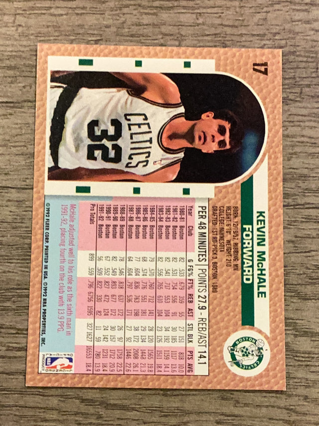 Kevin McHale Boston Celtics NBA 1992-93 Fleer 17 Fleer