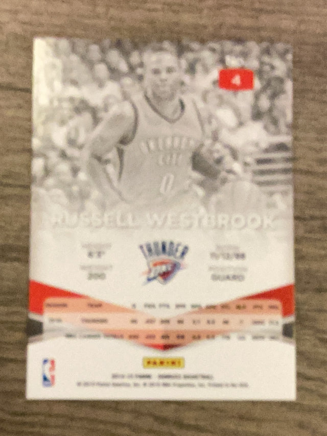 Russell Westbrook Oklahoma City Thunder NBA 2014 Donruss - Elite 4 Donruss