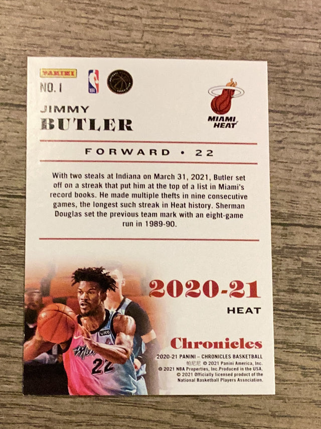 Jimmy Butler Miami Heat NBA 2020-21 Panini Chronicles 1 Panini