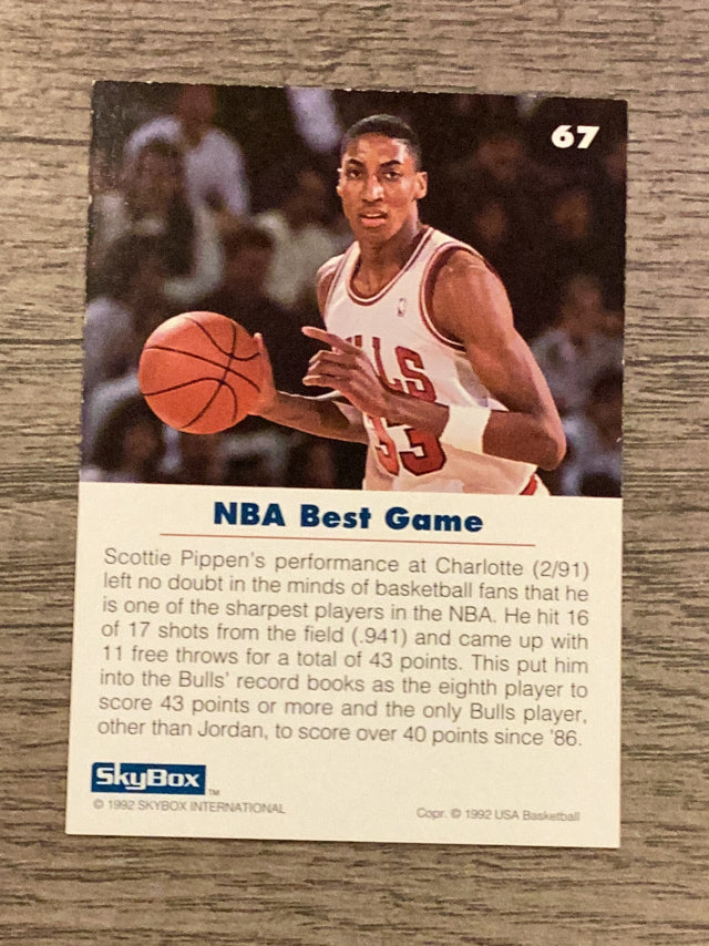 Scottie Pippen USA NBA 1992 SkyBox USA 67 Skybox