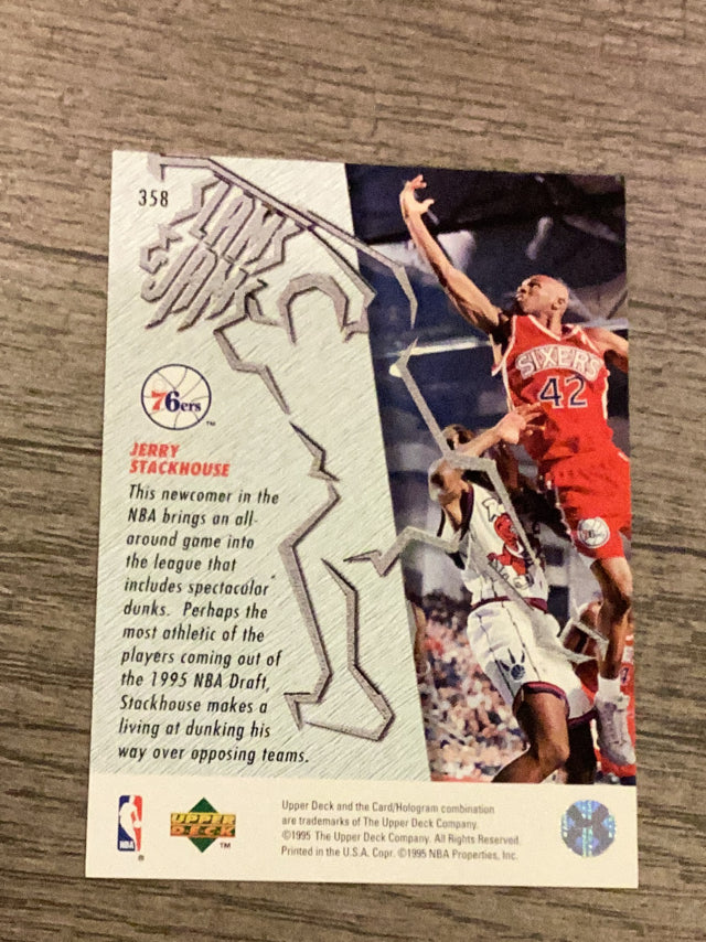 Jerry Stackhouse Philadelphia 76ers NBA 1995-96 Upper Deck 358 SJ Upper Deck