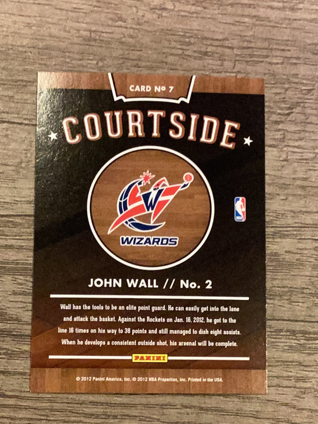 John Wall Washington Wizards NBA 2012 Hoops - Courtside 7 Panini