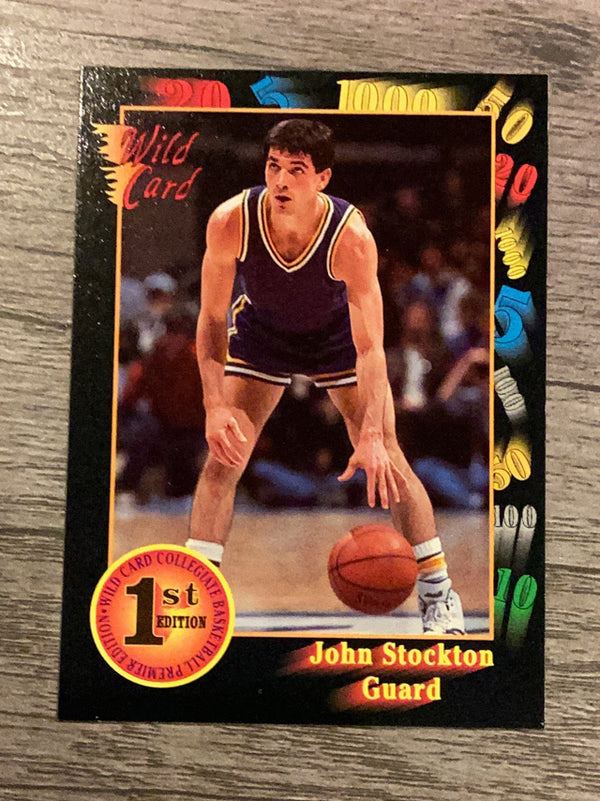 John Stockton Gonzaga Bulldogs NBA 1991-92 Wild Card 84 