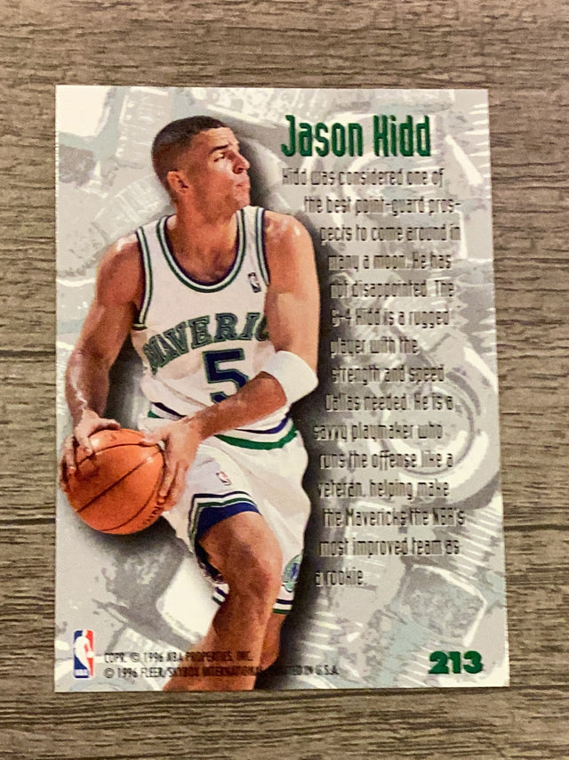 Jason Kidd Dallas Mavericks NBA 1995-96 Metal 213 NB Metal