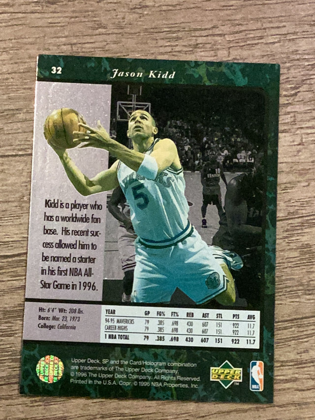 Jason Kidd Dallas Mavericks NBA 1995-96 SP 32 SP