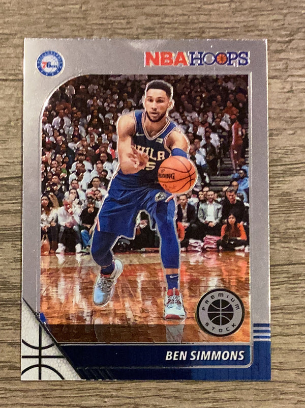 Ben Simmons Philadelphia 76ers NBA 2019 Hoops Premium Stock - Prizms Silver 144 