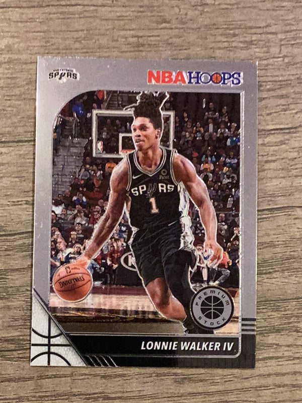 Lonnie Walker IV San Antonio Spurs NBA 2019 Hoops Premium Stock - Prizms Silver 175 