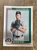 Matthew Wyatt  MLB 2022 Panini USA Baseball Stars & Stripes 42 