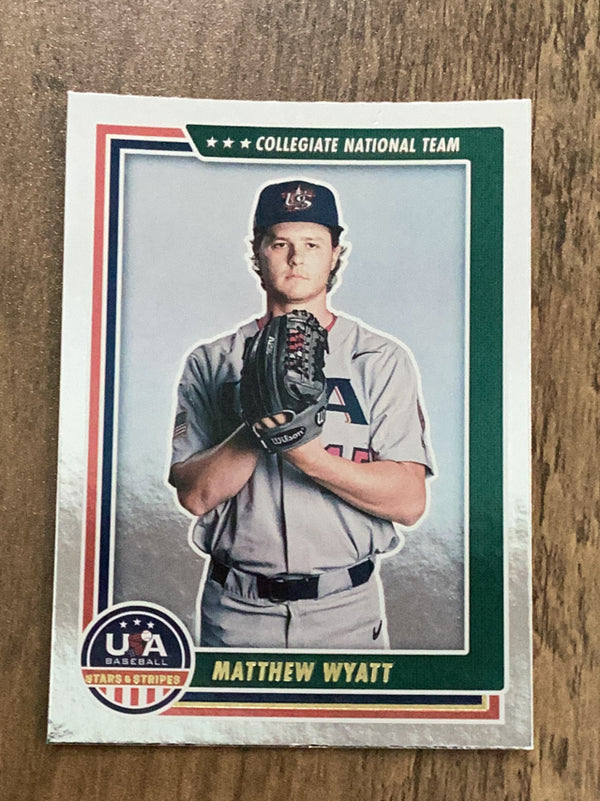 Matthew Wyatt  MLB 2022 Panini USA Baseball Stars & Stripes 42 