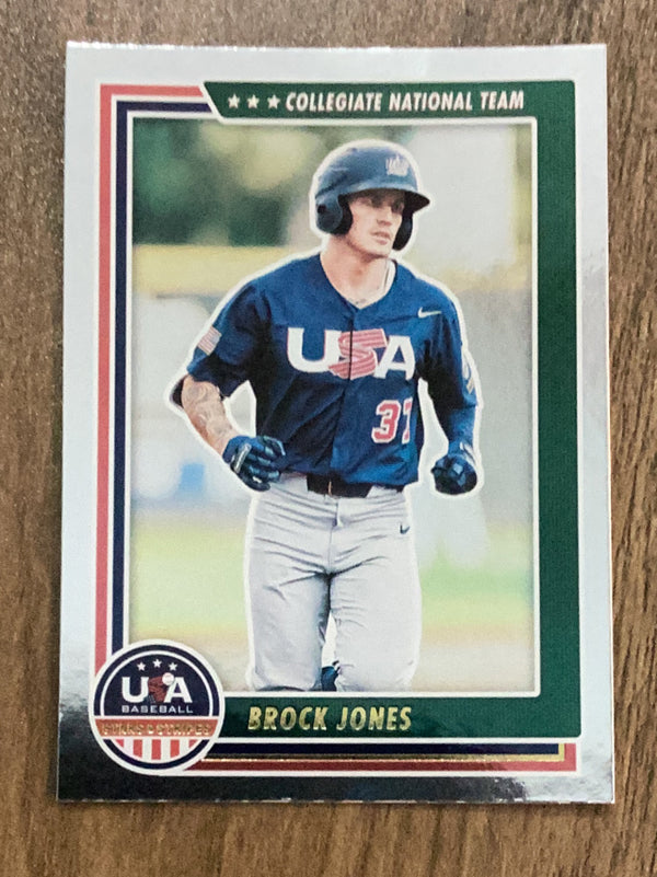 Brock Jones Usa MLB 2022 Panini USA Baseball Stars & Stripes 15 