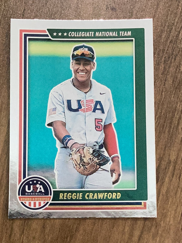 Reggie Crawford Usa MLB 2022 Panini USA Baseball Stars & Stripes 5 