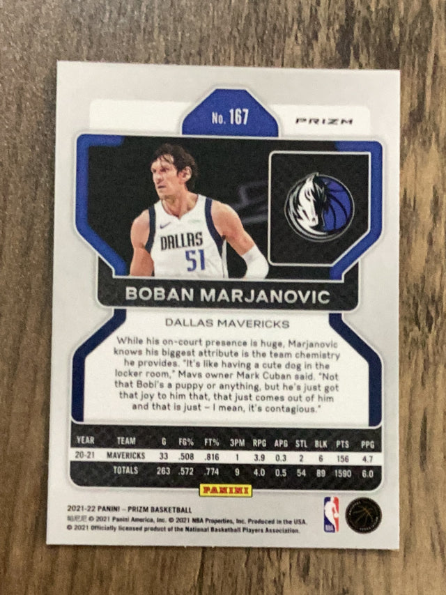 Boban Marjanovic Dallas Mavericks NBA 2021-22 Panini Prizm: Ice 167 Panini