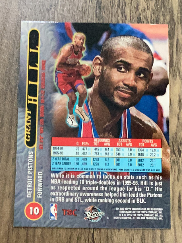 Grant Hill Detroit Pistons NBA 1996-97 Stadium Club 10 Topps