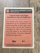 Equal Rights Amendment Passed  NBA 2021 Topps Heritage - News Flashbacks NF-ERA Topps