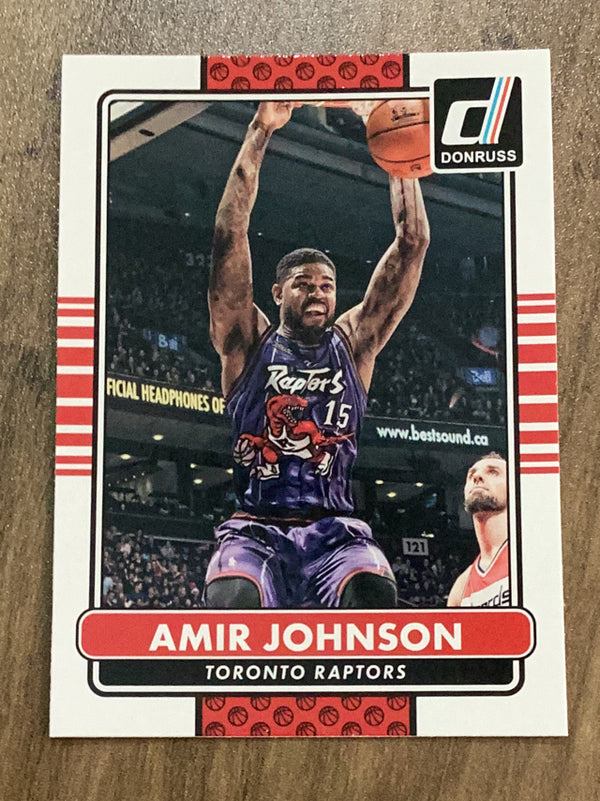 Amir Johnson Toronto Raptors NBA 2014-15 Donruss 157 