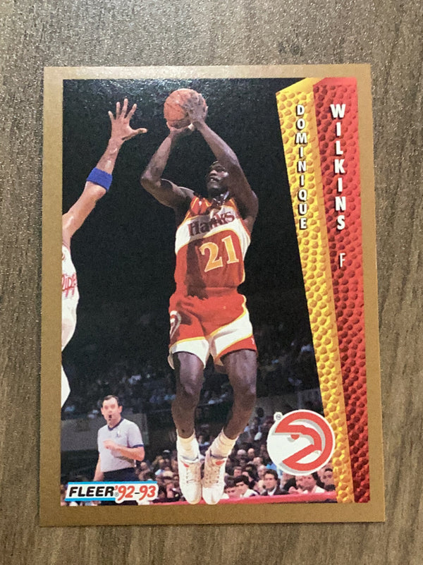 Dominique Wilkins Atlanta Hawks NBA 1992-93 Fleer 8 