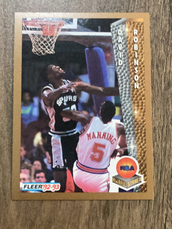 David Robinson San Antonio Spurs NBA 1992-93 Fleer 248 AW, POY