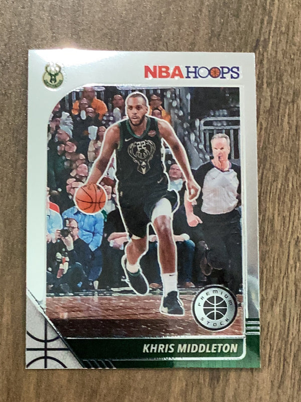 Khris Middleton Milwaukee Bucks NBA 2019-20 Hoops Premium Stock 107 