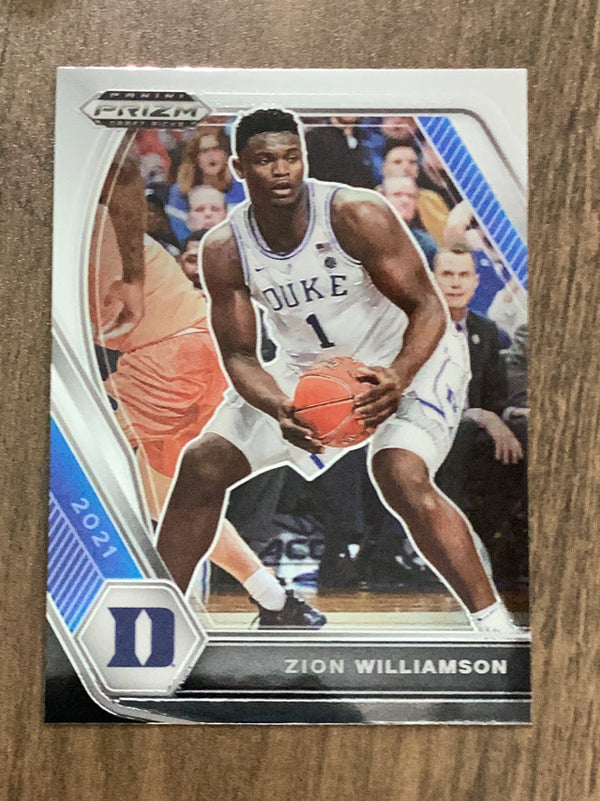 Zion Williamson Duke Blue Devils NBA 2021 Panini Prizm Draft Picks 63 