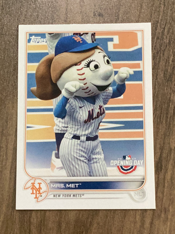 Mrs. Met New York Mets MLB 2022 Topps Opening Day - Mascots M-15 MAS