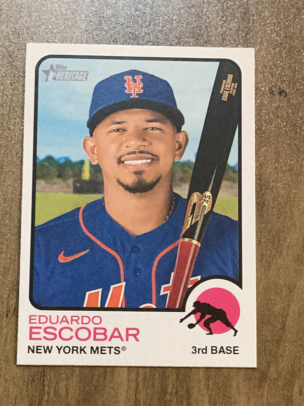 Eduardo Escobar New York Mets MLB 2022 Topps Heritage 254 