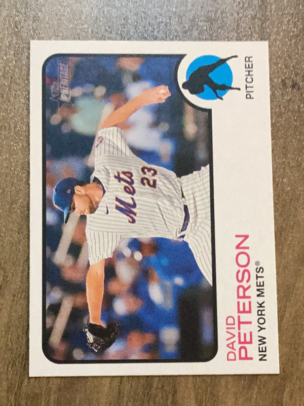 David Peterson New York Mets MLB 2022 Topps Heritage 698 