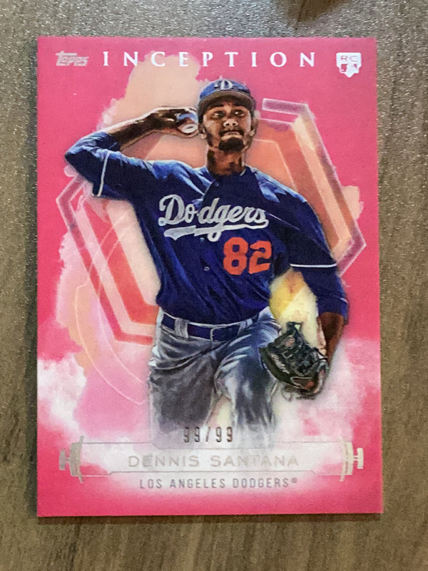 Dennis Santana Los Angeles Dodgers MLB 2019 Topps Inception - Magenta 37 SN99