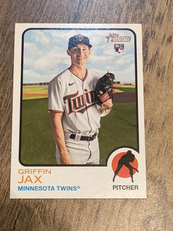 Griffin Jax Minnesota Twins MLB 2022 Topps Heritage 268 RC