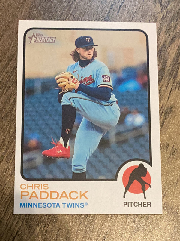 Chris Paddack Minnesota Twins MLB 2022 Topps Heritage 583 