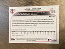 Jose Miranda Minnesota Twins MLB 2022 Topps Update US120 RC Topps