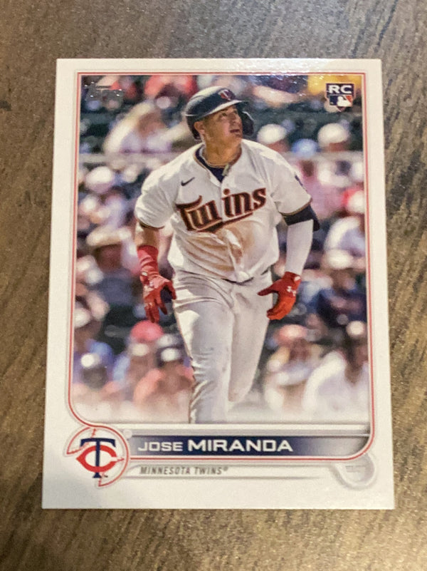 Jose Miranda Minnesota Twins MLB 2022 Topps Update US120 RC