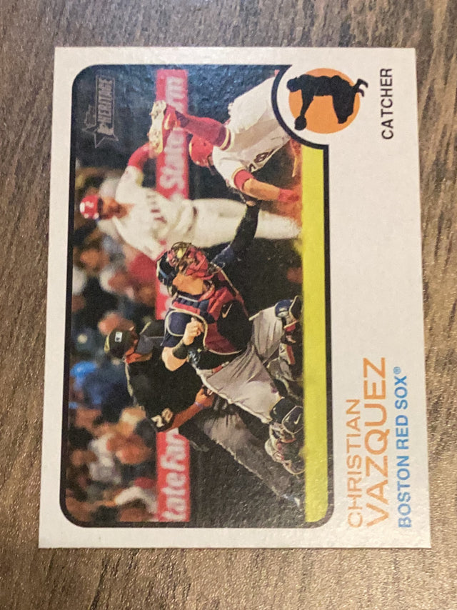 Christian Vazquez Boston Red Sox MLB 2022 Topps Heritage 213 