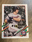 Max Kepler Minnesota Twins MLB 2021 Topps Holiday - Metallic Holiday HW125 