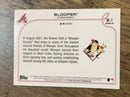 Blooper Atlanta Braves MLB 2022 Topps Opening Day - Mascots M-1 MAS Topps