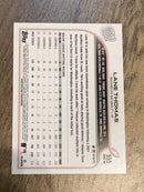 Lane Thomas Washington Nationals MLB 2022 Topps 555 Topps