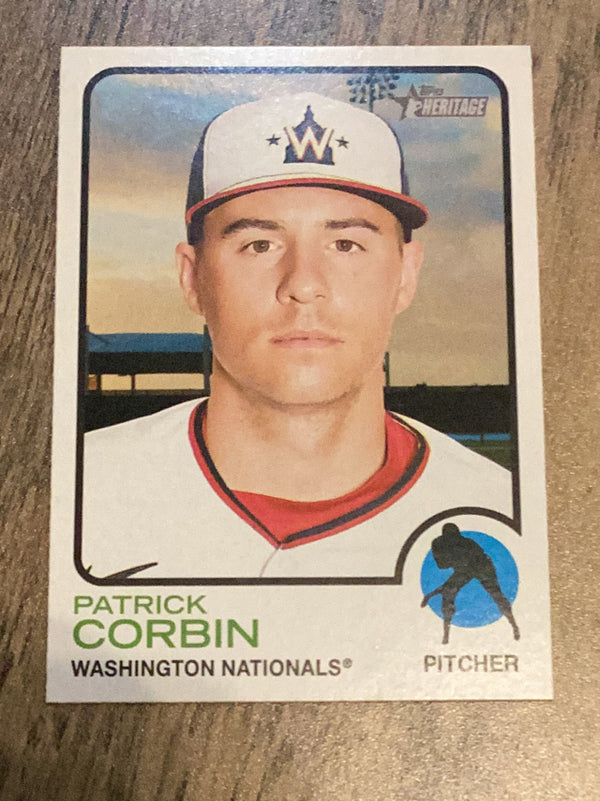 Patrick Corbin Washington Nationals MLB 2022 Topps Heritage 348 