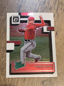 Cade Cavalli Washington Nationals MLB 2022 Donruss Optic: Rated Prospects RP-13 
