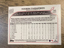 Mason Thompson Washington Nationals MLB 2022 Topps 38 RC Topps