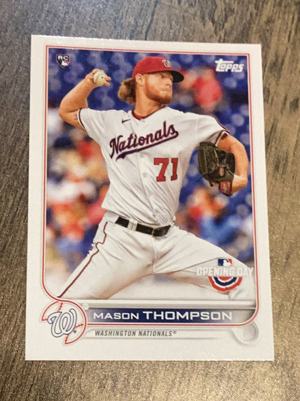 Mason Thompson Washington Nationals MLB 2022 Topps 38 RC